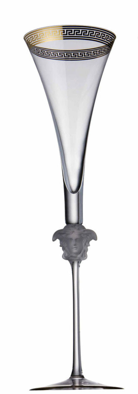 Versace Medusa D'or Champagne Flute - RSVP Style