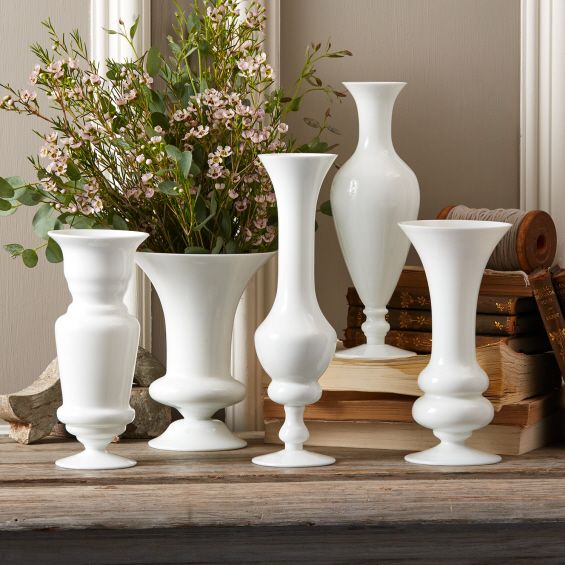 Blanche White Vases - RSVP Style