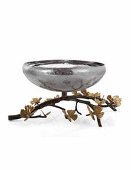 Butterfly Ginkgo Footed Centerpiece Bowl - RSVP Style