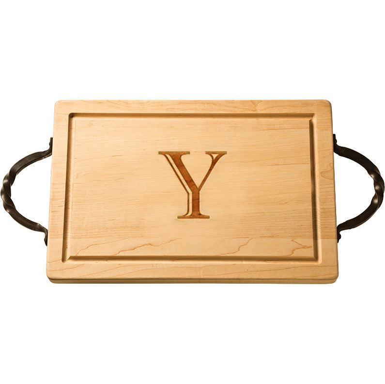 Personalized Rectangular Cutting Board with Handles  |  Medium - RSVP Style