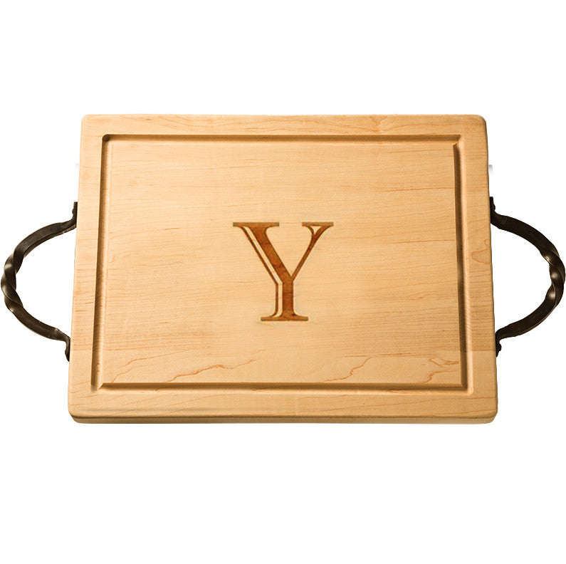 Personalized Rectangular Cutting Board with Handles  |  Large - RSVP Style