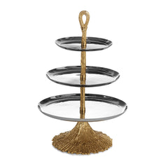 Wheat 3-Tier Etagere - RSVP Style