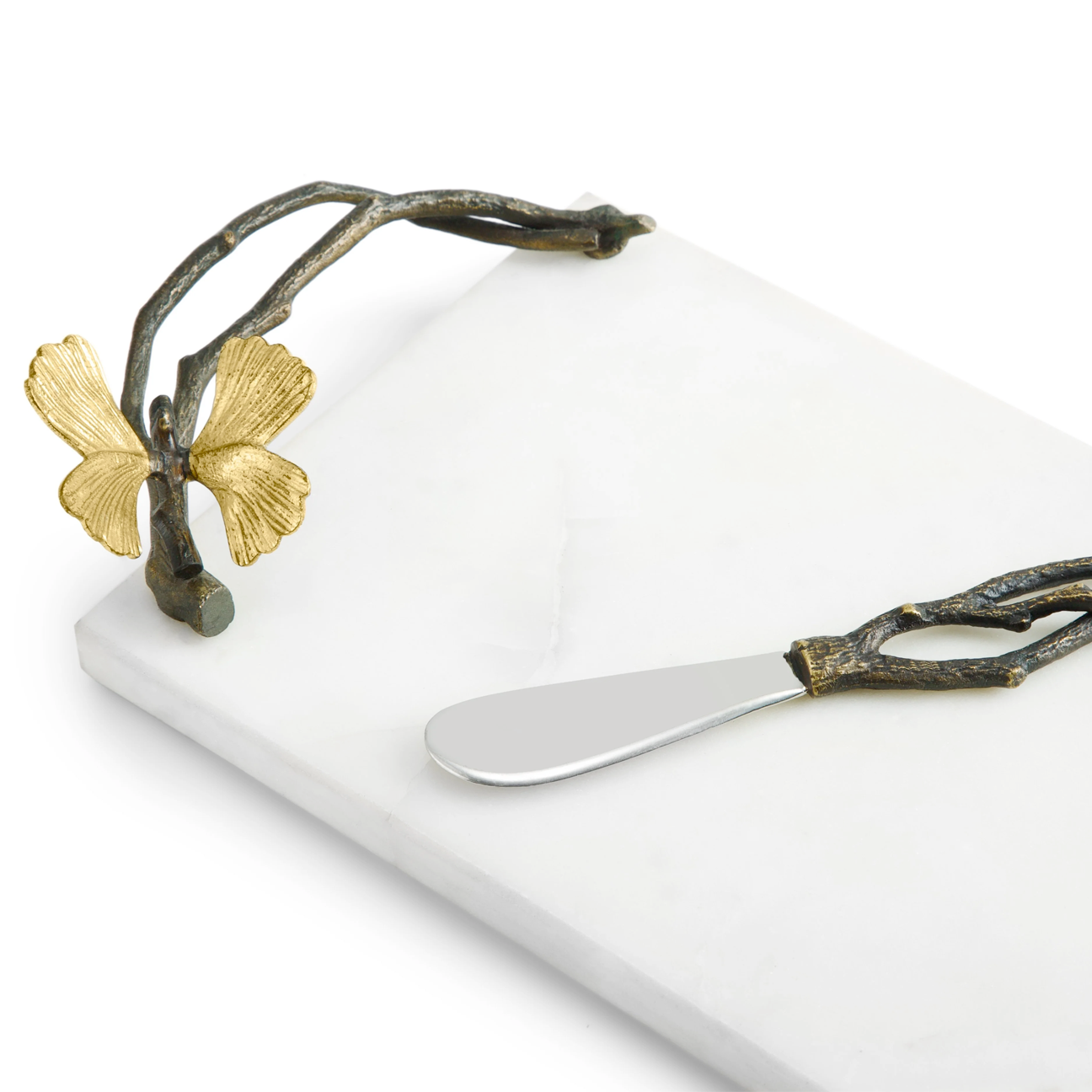 Butterfly Ginkgo Small Cheeseboard w/ Knife, Michael Aram - RSVP Style