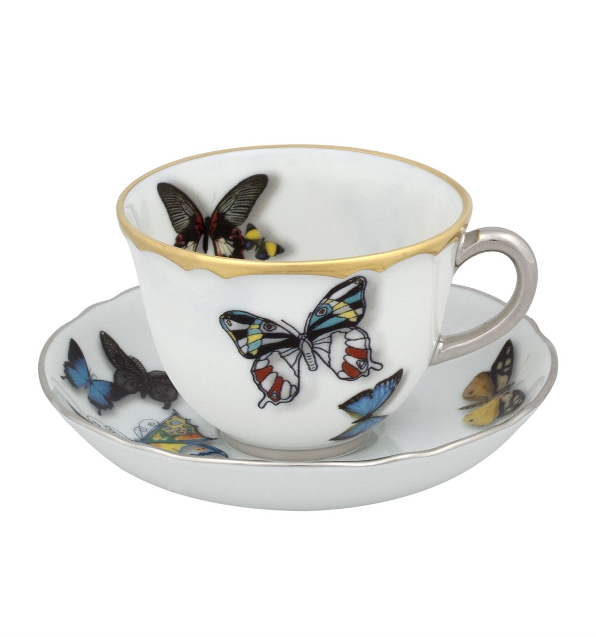 Butterfly Parade Coffee Cup & Saucer - RSVP Style