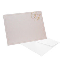 Corner Initials Personalized Stationery - RSVP Style