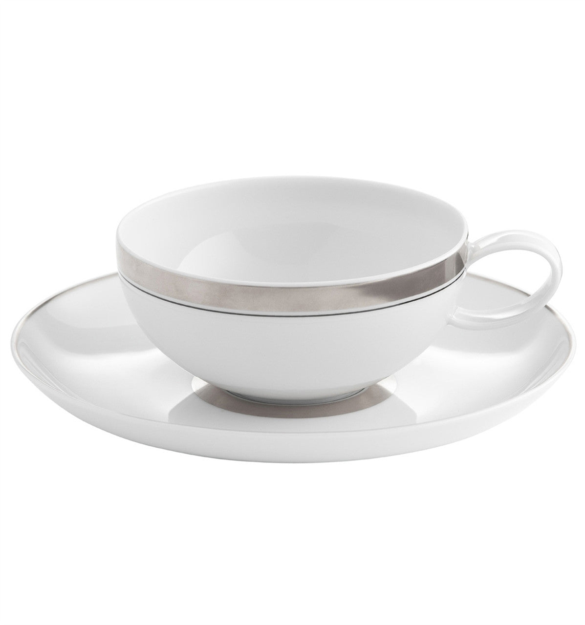 Domo Platina Teacup & Saucer - RSVP Style