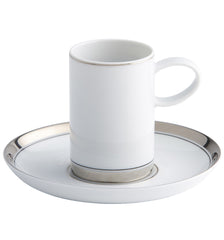 Domo Platina Coffee Cup & Saucer - RSVP Style