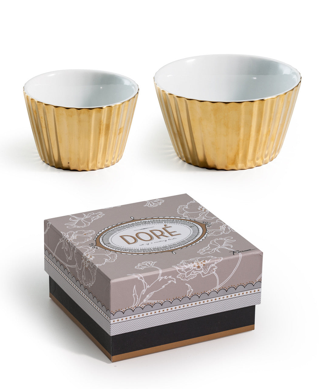 Dore' Nesting Scallop Bowls Set of 2 - RSVP Style