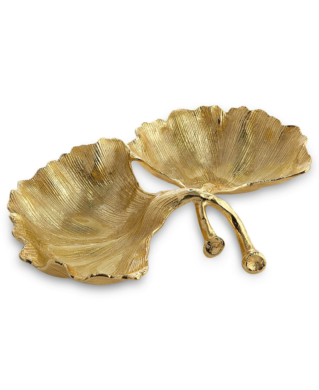 New Leaves Ginkgo Double Compartment Dish - RSVP Style