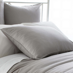 Silken Solid Pillow Sham • Grey - RSVP Style