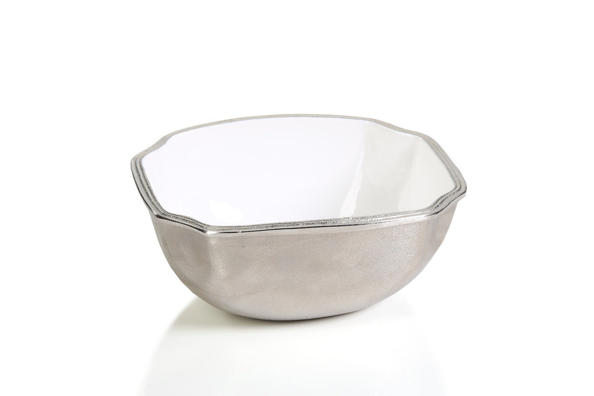 Elegant Aluminum and Enamel Bowl Medium - RSVP Style
