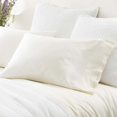 Silken Solid Pillowcase / Set of 2 • Ivory - RSVP Style