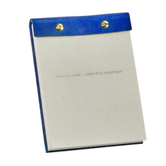 Hand Finished Leather Desk Notepad, RSVP Style - RSVP Style