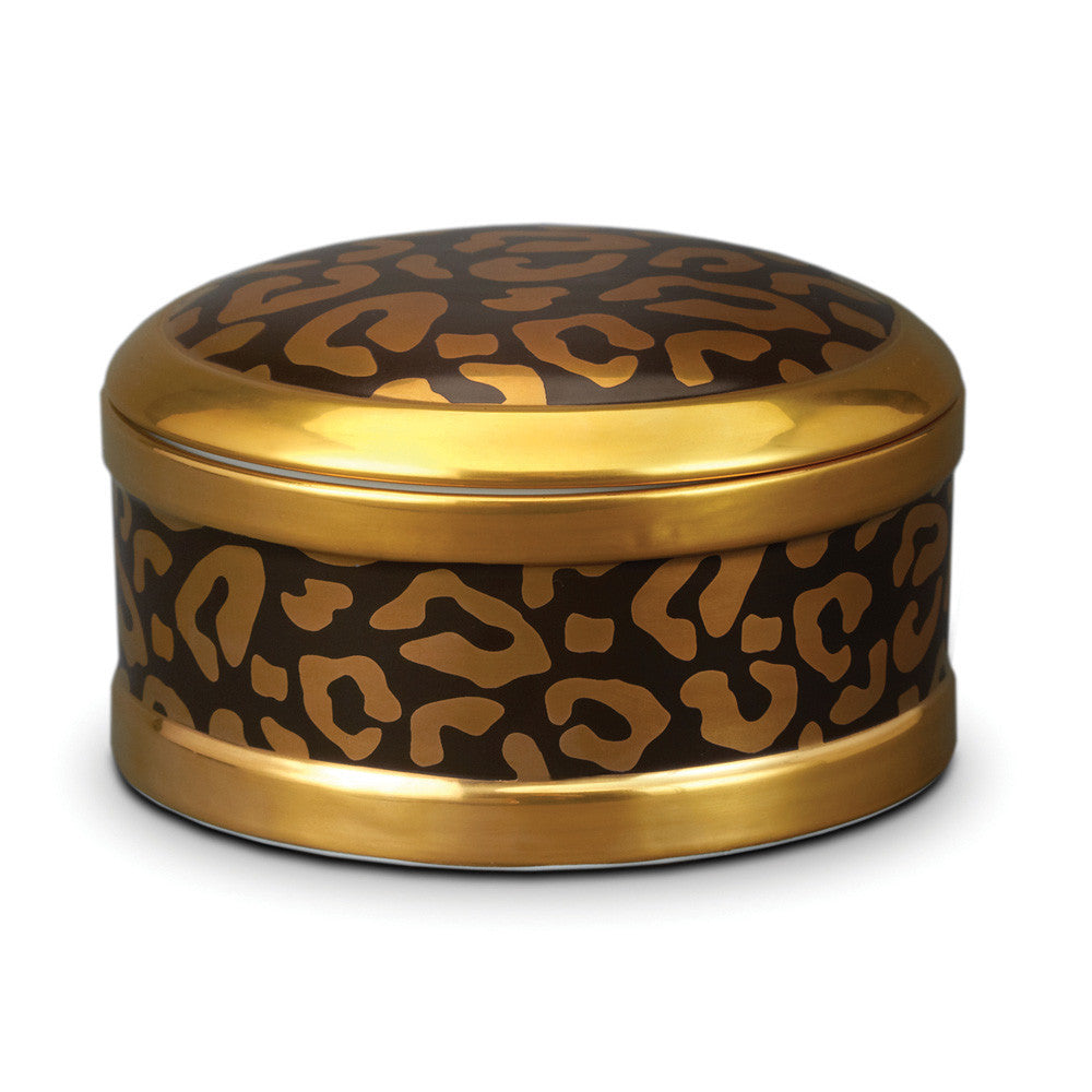 Leopard Round Box - RSVP Style