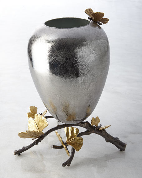 Butterfly Ginkgo Medium Vase - RSVP Style