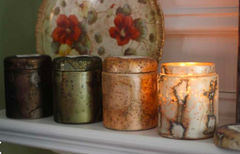 Mountain Fire Glass Candle Pot—Manor House - RSVP Style