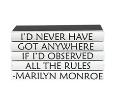 Quotation Stacking Books- Marilyn Monroe - RSVP Style