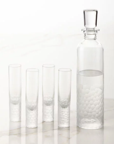 Artic Vodka Decanter & Shot Glass Set - RSVP Style