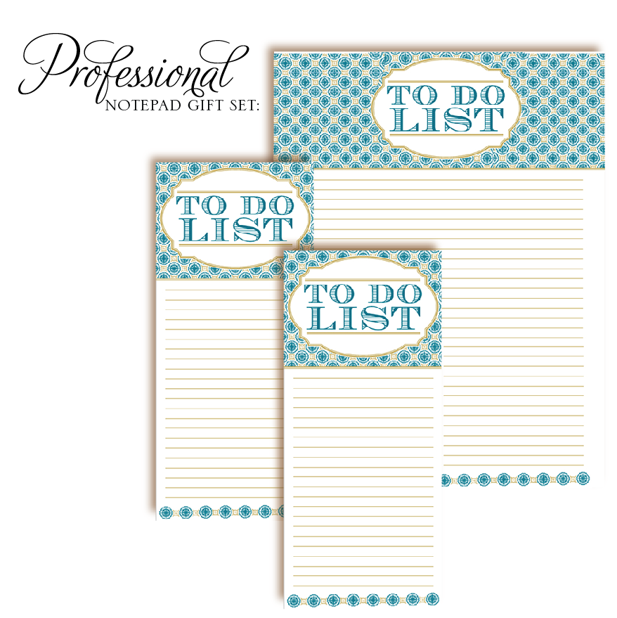 Customized Notepad Gift Set To Do List - RSVP Style