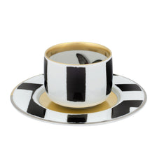 Sol y Sombra Coffee Cup & Saucer - RSVP Style