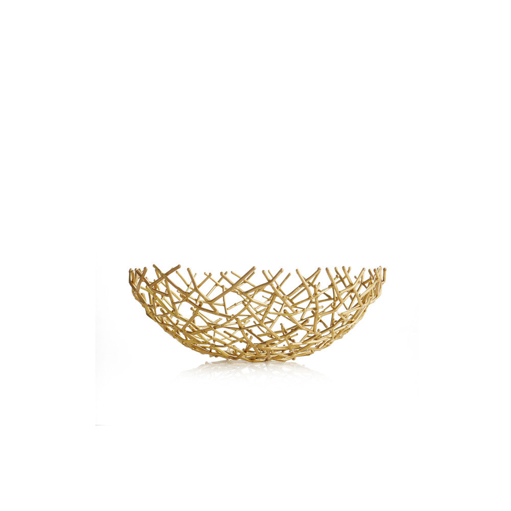 Thatch Bowl Gold | Extra Small - RSVP Style