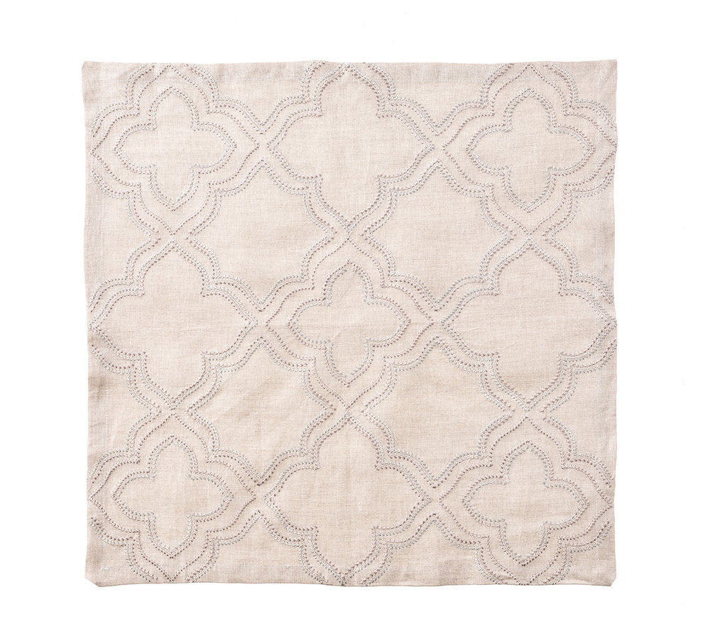 Natural & Silver Tangier Napkin - RSVP Style