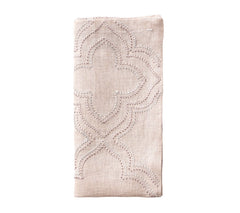 Natural & Silver Tangier Napkin - RSVP Style