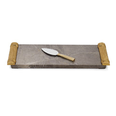 Wheat Cheese Board With Spreader - RSVP Style