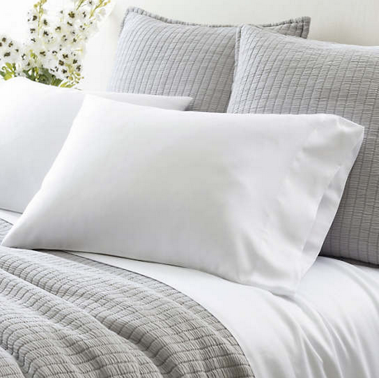 Silken Solid Pillowcase / Set of 2 • White - RSVP Style