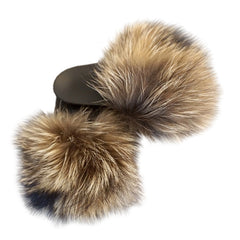 Foxy POOF Fur Slides - RSVP Style