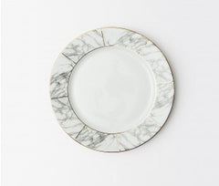 Eleni White Marble Dinner Plate - RSVP Style