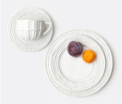 Gia White Bamboo Salad Plate - RSVP Style