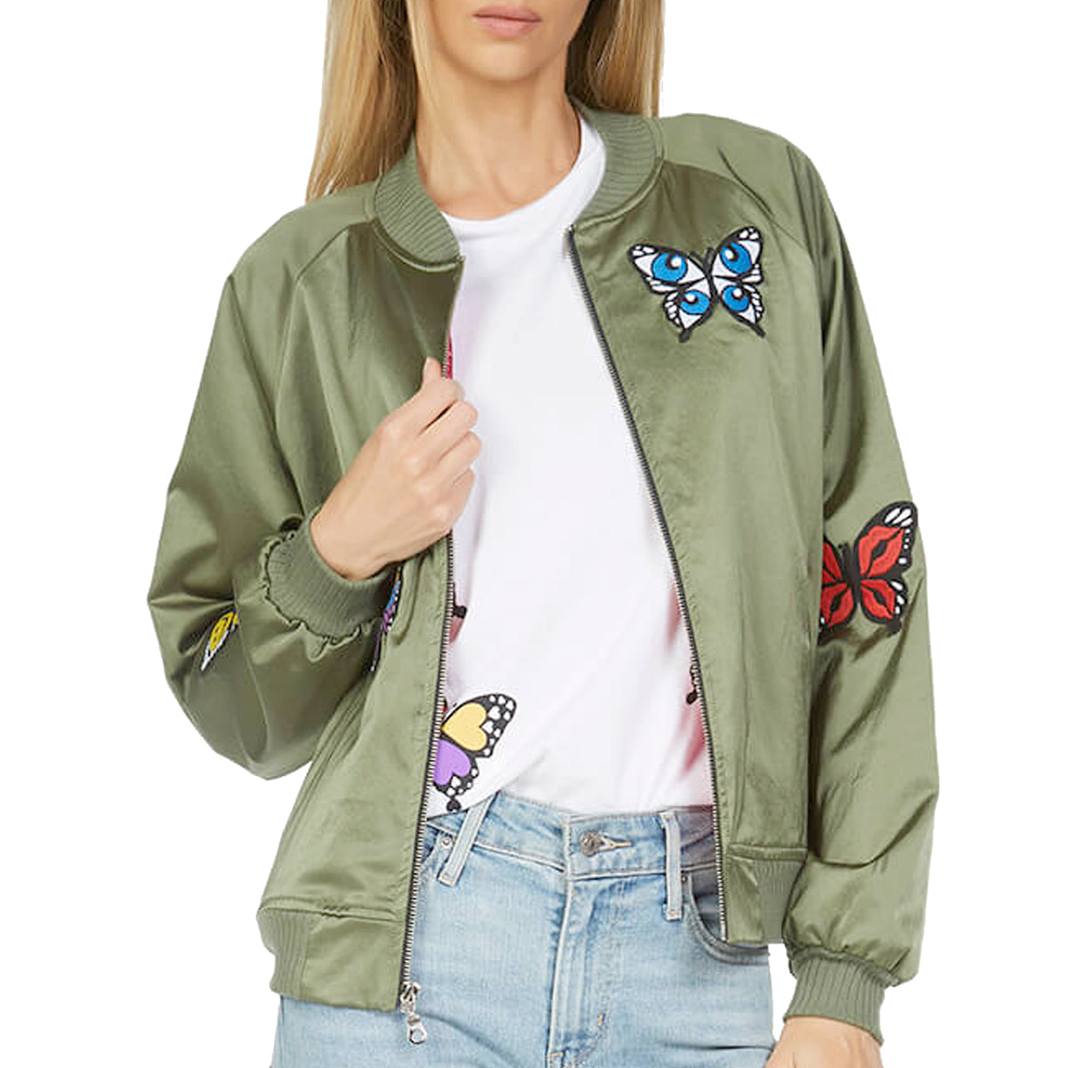 Levelle Butterfly Patches Bomber Jacket, Lauren Moshi - RSVP Style