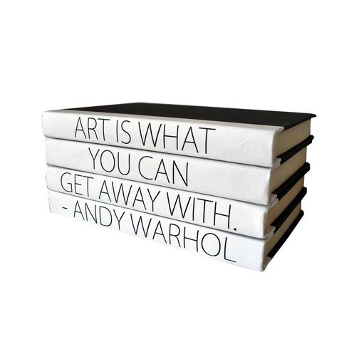 Quotation Stacking Books- Andy Warhol - RSVP Style