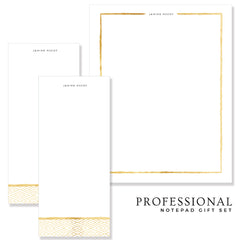 Golden Weave Customized Notepads, RSVP-Style - RSVP Style