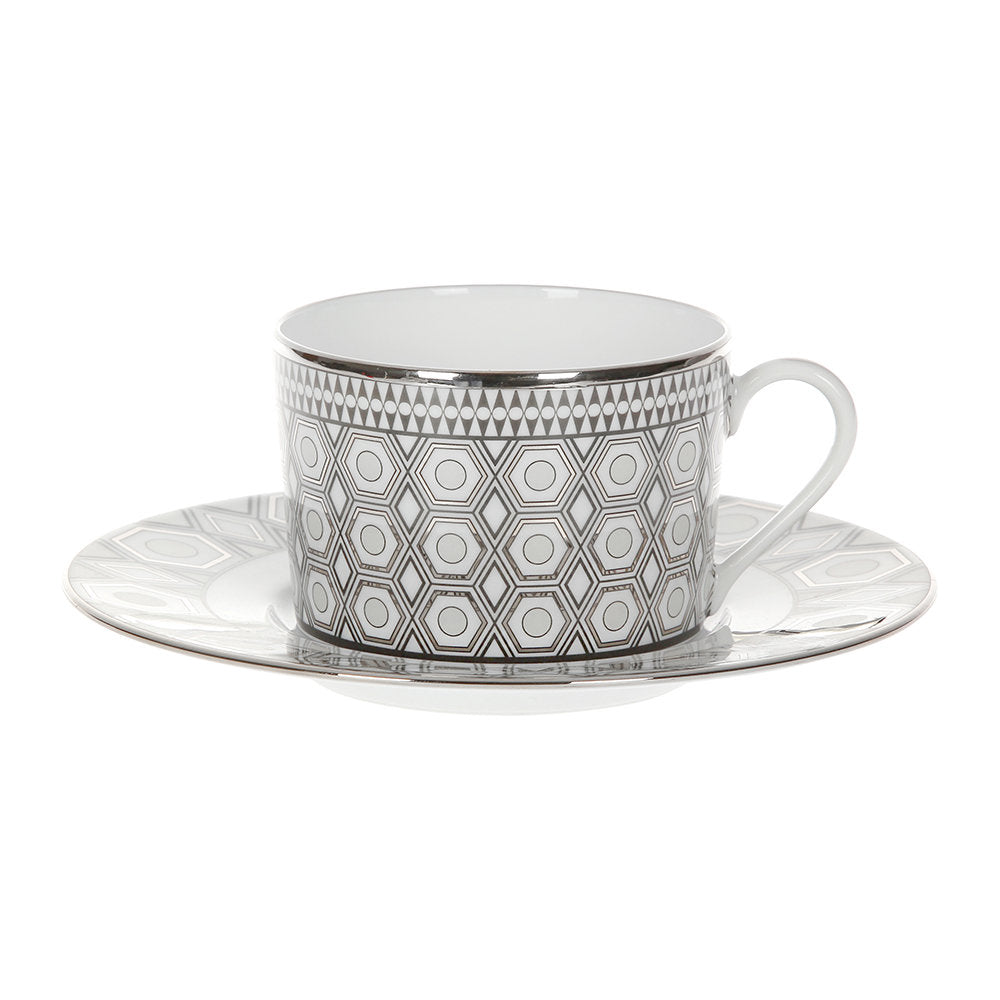 Hollywood Tea Cup and Saucer - RSVP Style