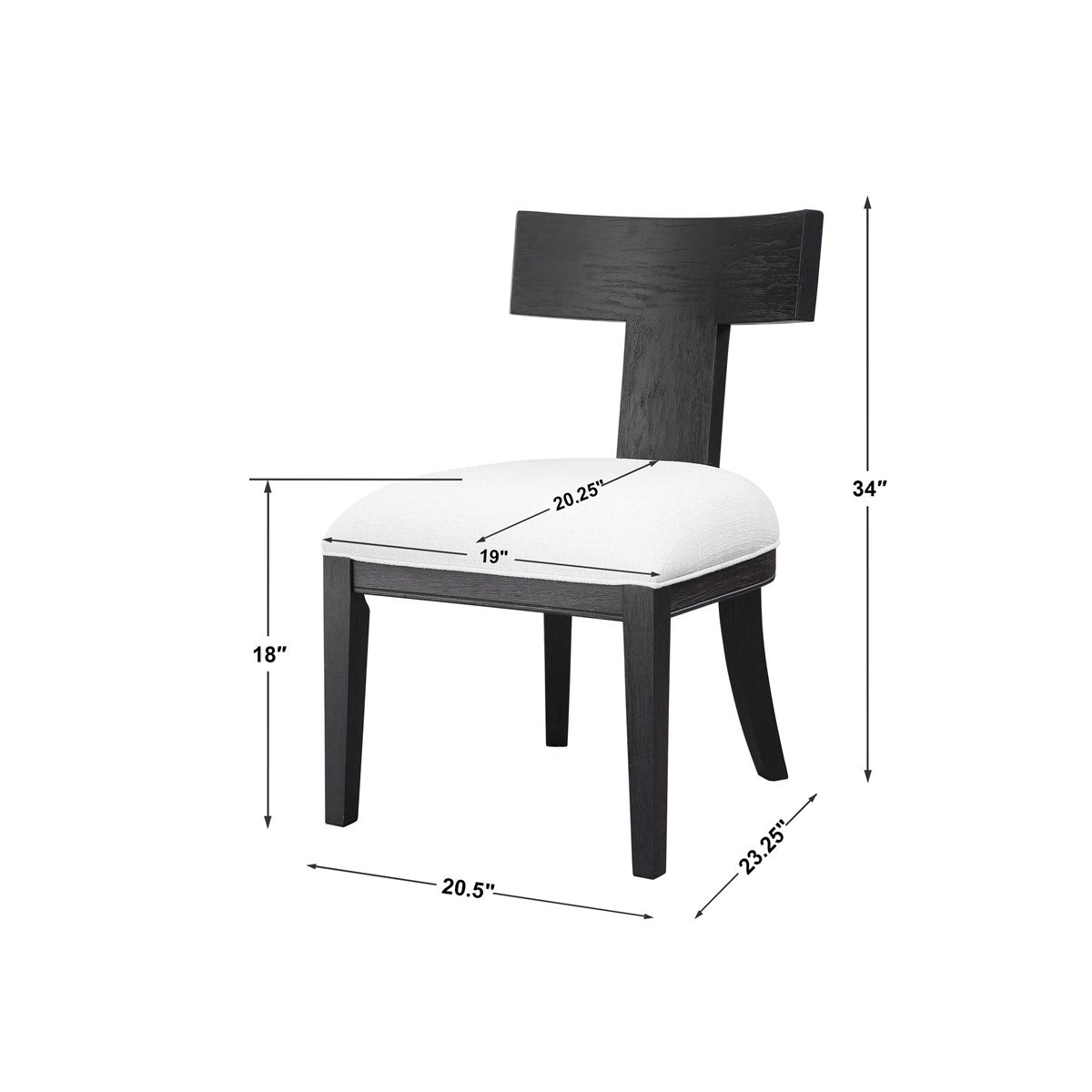 Idris Armless Chair - RSVP Style