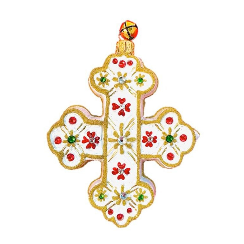 Holiday Highlight Cross Ornament, RSVP Style - RSVP Style