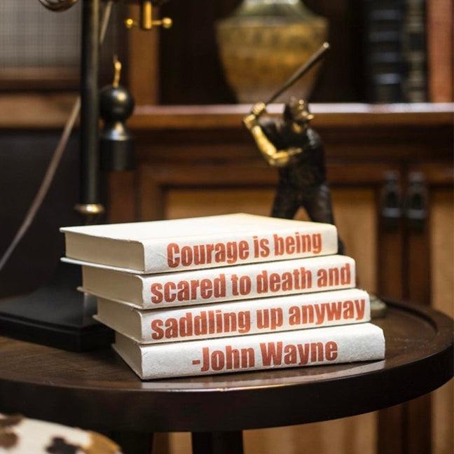 John Wayne Decorative Book Stack - RSVP Style