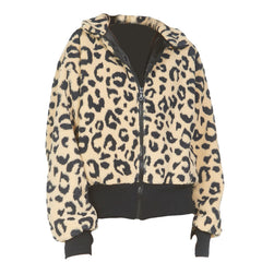 Leopard Mock Neck Zip Up Jacket, RSVP Style - RSVP Style