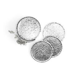 White Orchid Drink Coasters Set, Michael Aram - RSVP Style