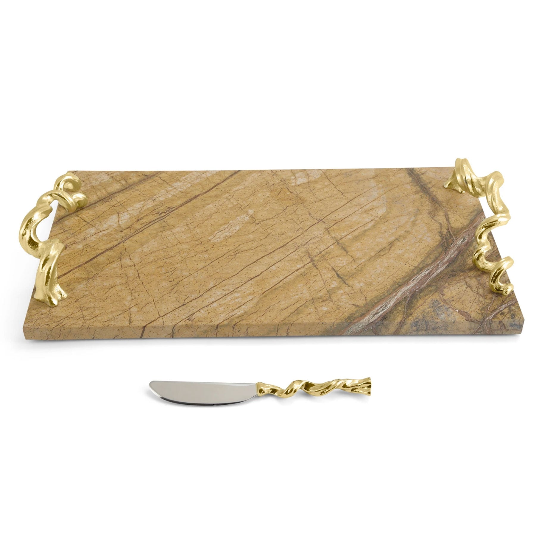 Vine Extra Large Cheese Board with Knife - RSVP Style