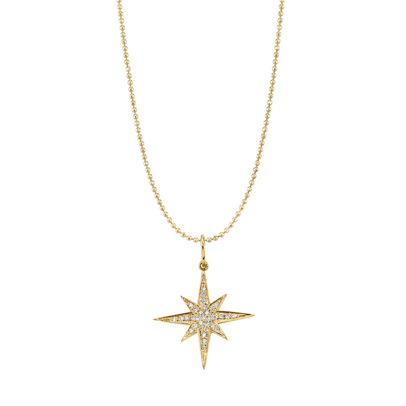 GOLD & DIAMOND STARBURST NECKLACE - RSVP Style